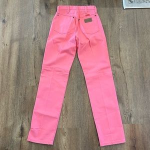Pink Wrangler Cowboy Cut Jeans
